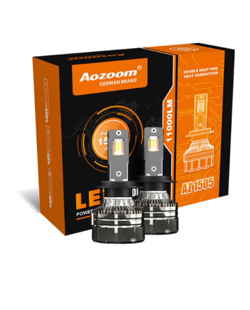 Aozoom AZ 1505 75Wx2 CAR LED BULBS 6000K | Lumen Flux 5000LM