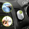 Godrej aer click | Car Vent Air Freshener Kit | Long Lasting | Spill proof | Fresh Lush Green | 10g