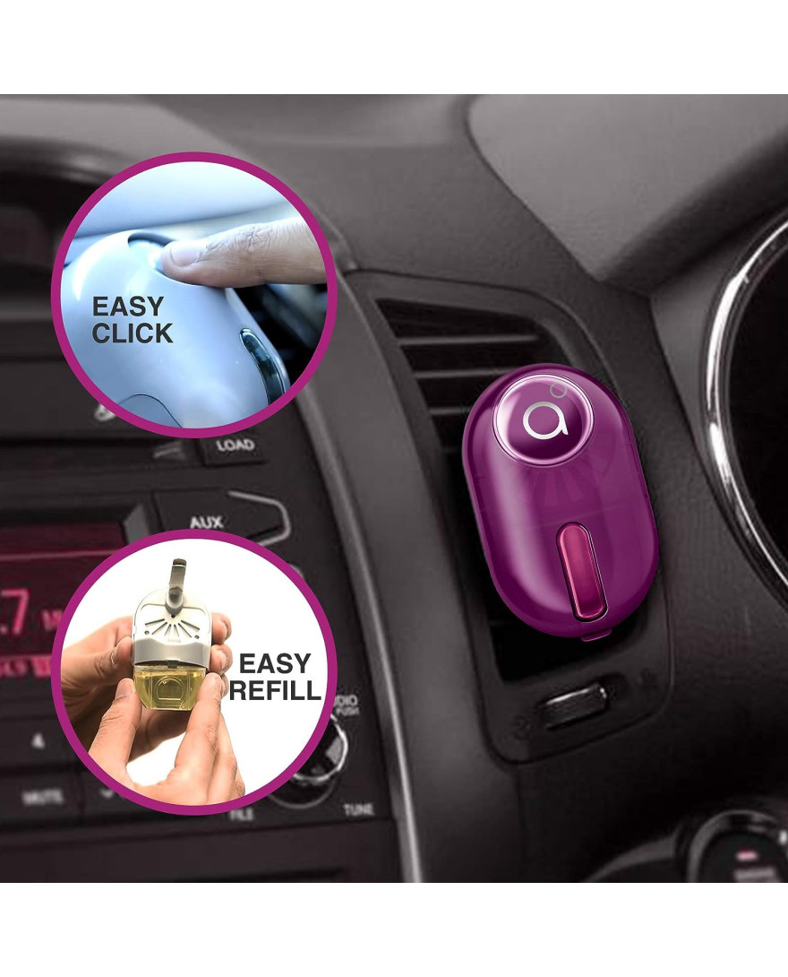 Godrej aer click | Car Vent Air Freshener Kit | Long Lasting | Spill proof | Rich Irish Cocktail | 10g