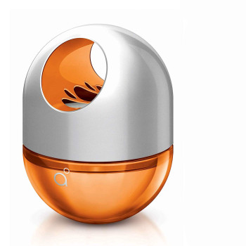 Godrej aer twist | Long lasting, Spill proof Car Freshener | BRIGHT TANGY DELIGHT ORANGE | 45g