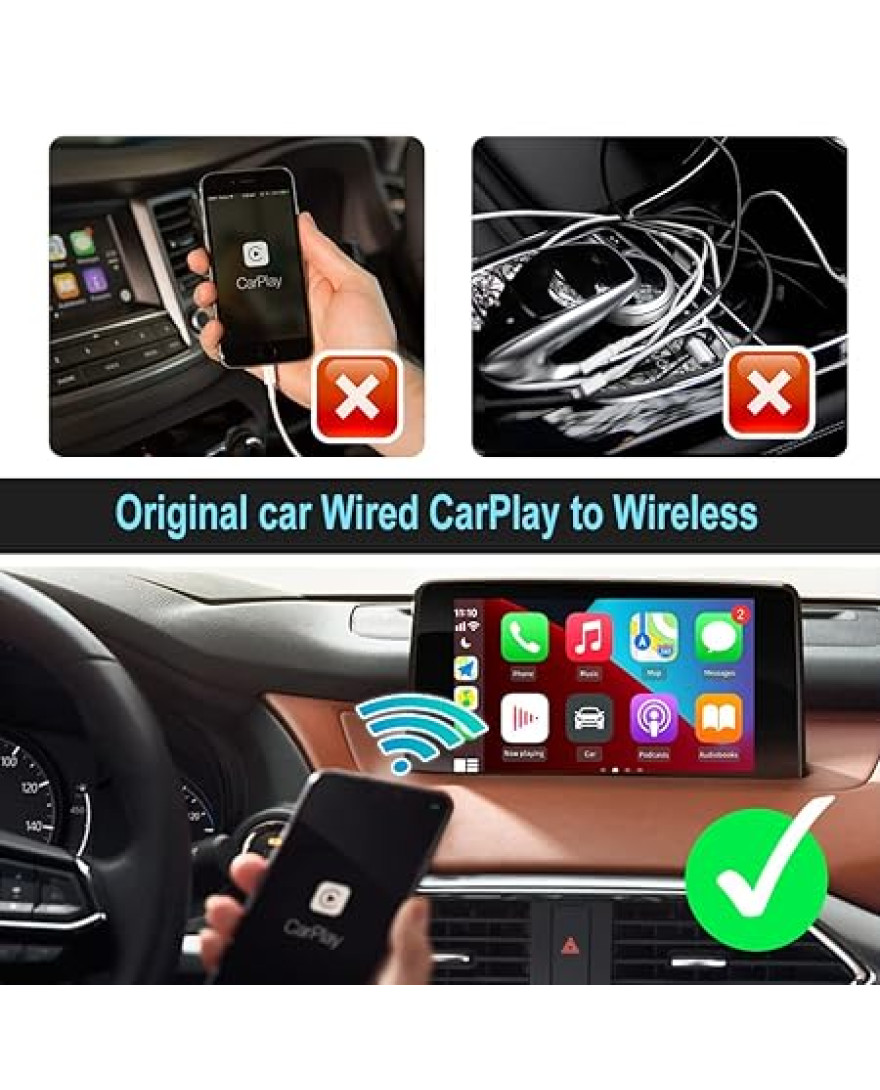 APEX Wire to wireless Apple Car Play Adapter