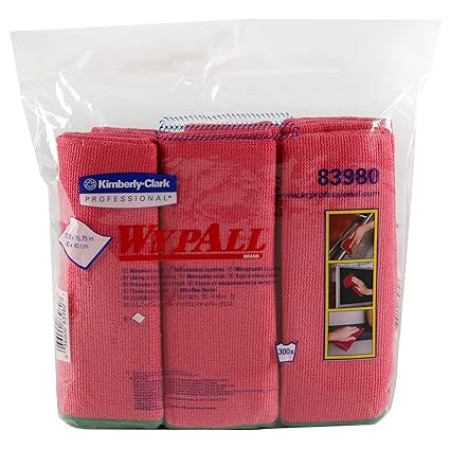 Kimberly Clark Wypall 83980 Microfiber Cloths with Microban Protection, Kimberly Clark Wypall 83980 Microfiber Cloths with Microban Protection,