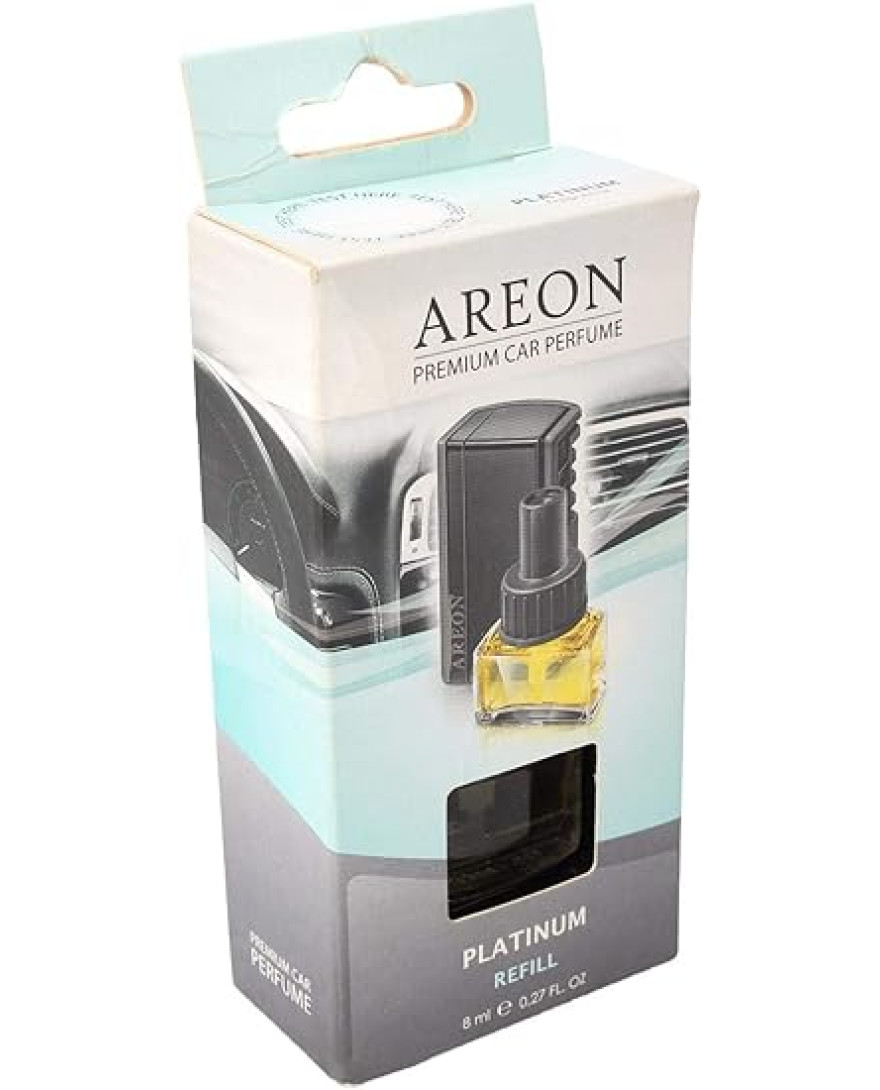 Areon Car Perfume Car A/C Freshener REFILL ONLY Platinum Scent | 8ml.