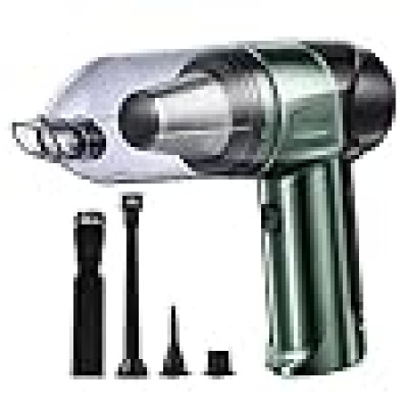 Bergmann Windsor PRO Cordless 2in1 Vacuum Cleaner And Blower | 100% Copper BLDC Brushless Motor | 2 Levels of Suction | Washable Stainless Steel HEPA Filter | 6 Attachments | Green