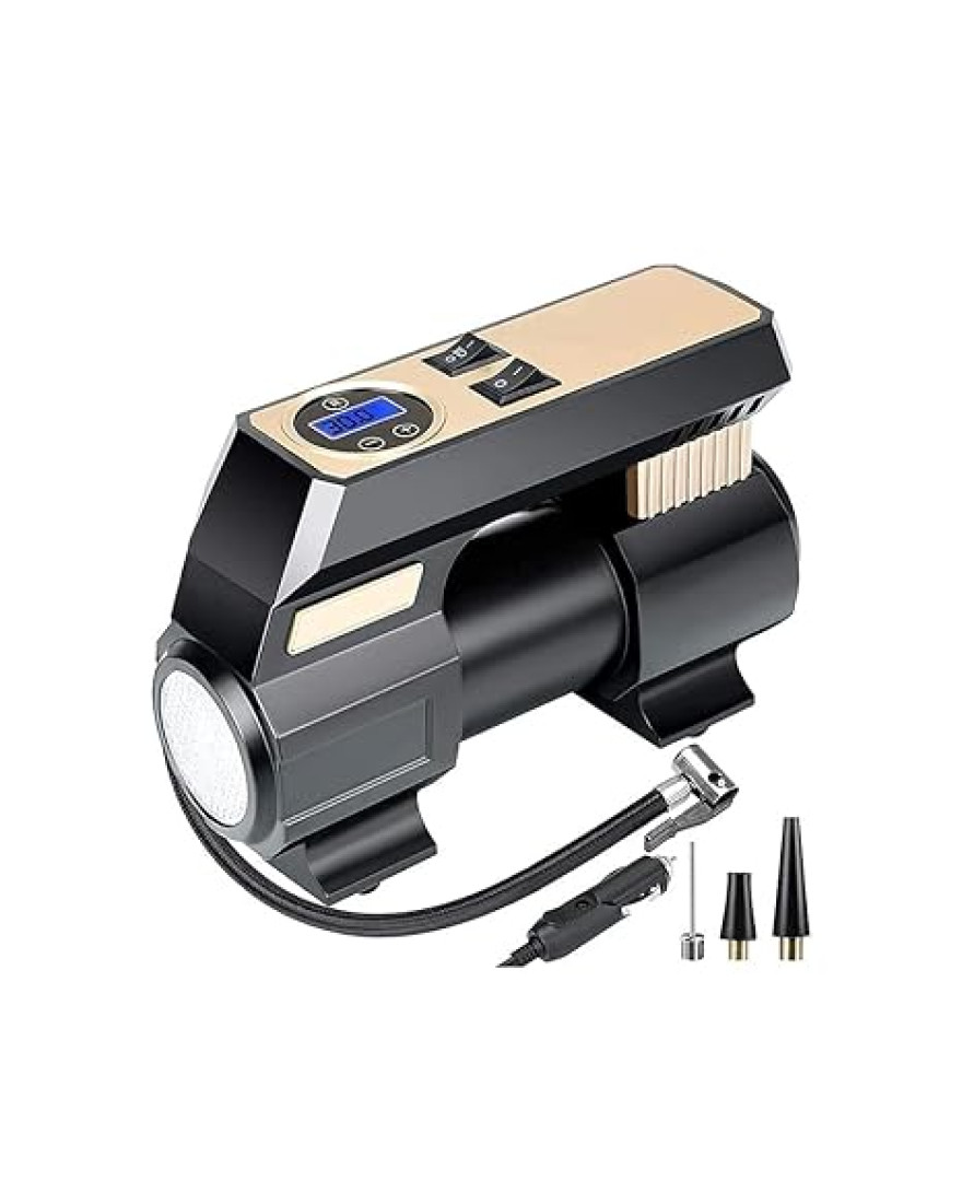 Heavy Duty Blockbuster BBT 310 | Tire Inflator Metal and Plastic Body with Digital Gauge, Tyre Inflator, Universal for All Vehciles, High Power and Speed Inflation