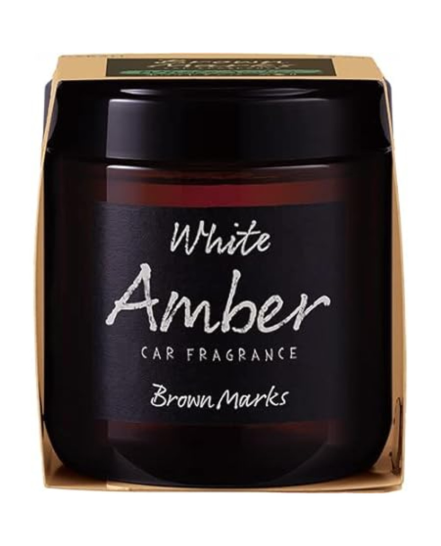 CARALL Brown Marks Gel White Amber Car Air Freshener | 160 gms