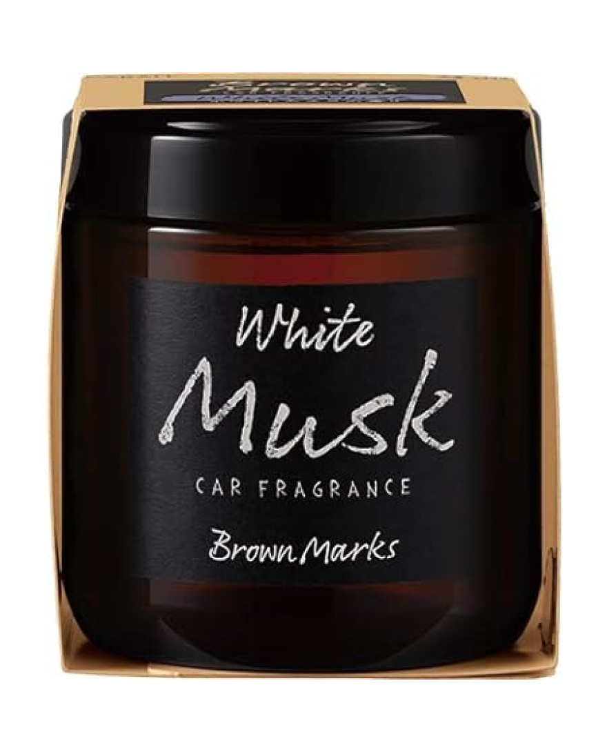 CARALL Brown Marks Gel White Musk Car Air Freshener | 160 gm