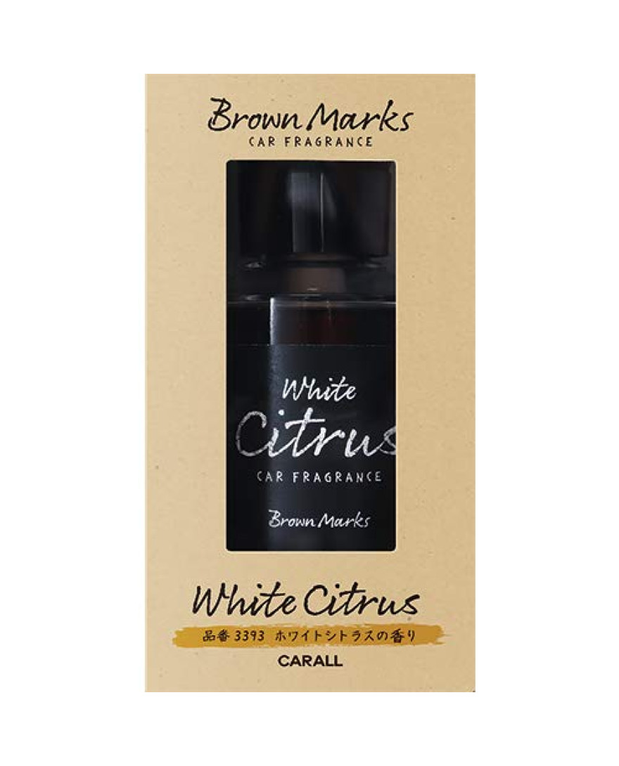 CARALL Brown Marks Liquid White Citrus Car Air Freshener | 160ml