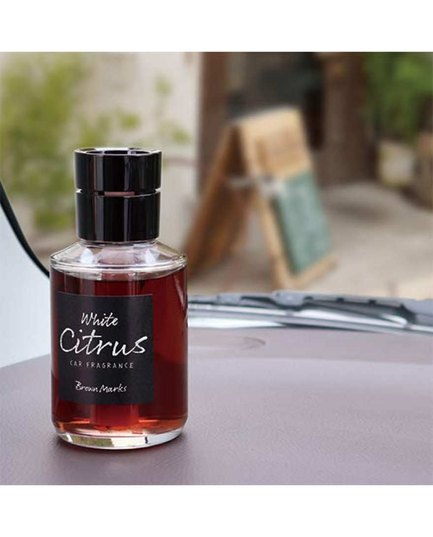 CARALL Brown Marks Liquid White Citrus Car Air Freshener | 160ml