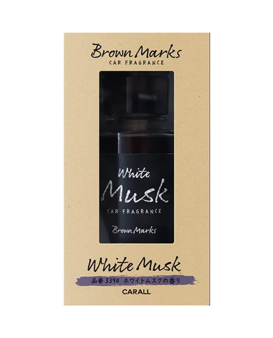 CARALL Brown Marks Liquid White Musk Car Air Freshener | 160ml