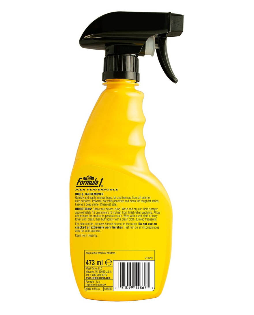Formula 1 615867 Bug and Tar Remover | 473 ml | Made in USA