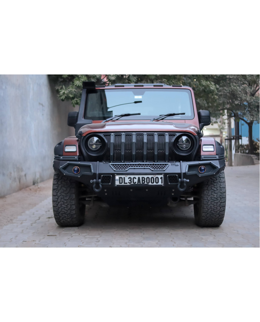 Bimbra 4×4 Metal Bumper Front Bumper Model MX Strong, Heavy Duty, Compatible for Mahindra Thar