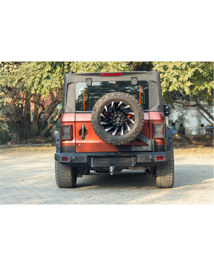 Bimbra 4×4 Rear Metal Bumper Model RX Strong, Heavy Duty, Compatible for Mahindra Thar