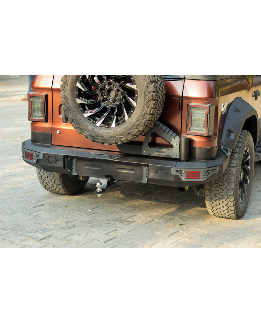 Bimbra 4×4 Rear Metal Bumper Model RX Strong, Heavy Duty, Compatible for Mahindra Thar