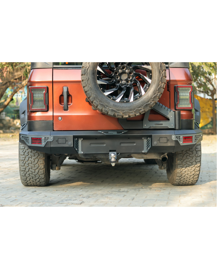 Bimbra 4×4 Rear Metal Bumper Model RXT Strong, Heavy Duty, Compatible for Mahindra Thar