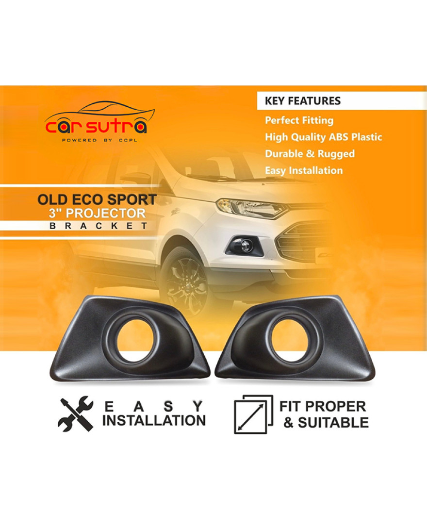 Carsutra BV 06 Old Ecosport Universal 3-Inch Projector with Bracket Bezel