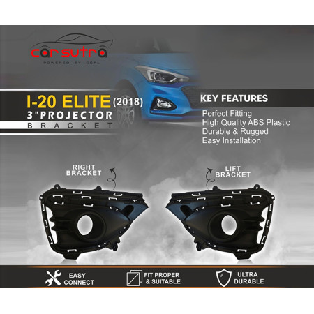 Carsutra BV 107 | I20 Elite 2018 3 inch Projector Bracket Carsutra BV 107 | I20 Elite 2018 3 inch Projector Bracket