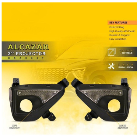 BV 11 | 3 Inch Universal Projector Mounting Bracket | Fiber Bracket | Hyundai Alcazar | Plug N Play BV 11 | 3 Inch Universal Projector Mounting Bracket | Fiber Bracket | Hyundai Alcazar | Plug N Play