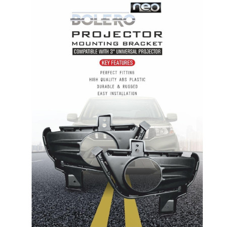 BV 36 | 3 Inch Universal Projector Mounting Bracket For BOLERO NEO | ABS Plastic BV 36 | 3 Inch Universal Projector Mounting Bracket For BOLERO NEO | ABS Plastic