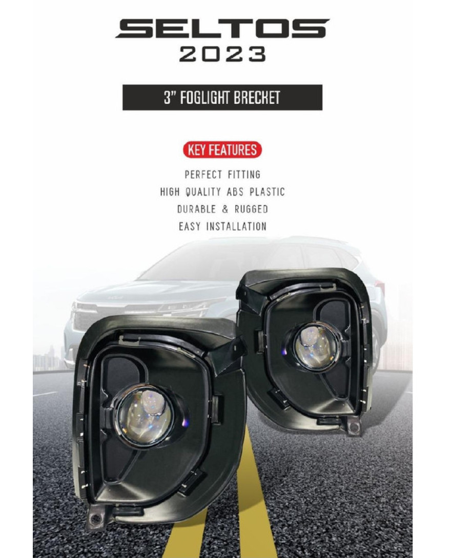 BV 48 | Seltos 2023 3 Inch Projector Brecket | ABS Plastic