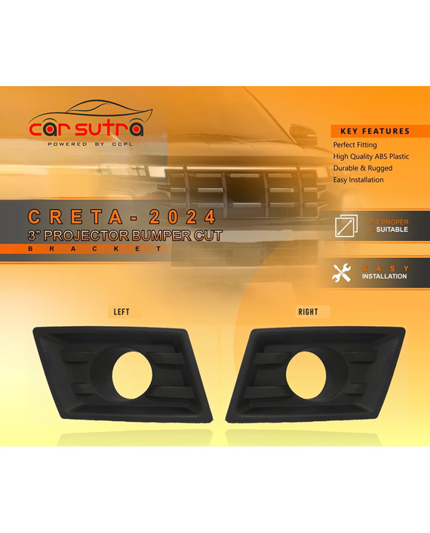 Carsutra BV 64 | Creta 2024 Fog Light OE Bracket | Set of 2 Pcs