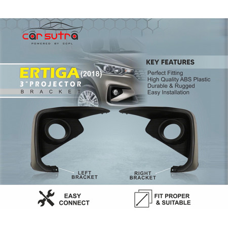 Carsutra BV 82 | Ertiga 2018 3 inch Projector Bracket Carsutra BV 82 | Ertiga 2018 3 inch Projector Bracket