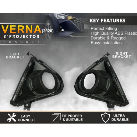 Carsutra BV 87 | Verna 2020 3 inch Projector Bracket Carsutra BV 87 | Verna 2020 3 inch Projector Bracket