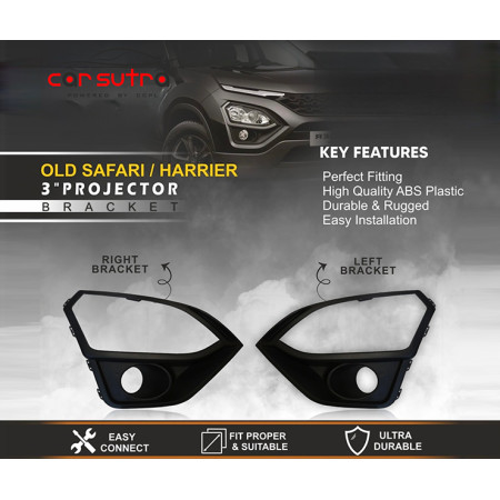 Carsutra BV 88 | Old Safari - Harrier 3 inch projector Bracket Carsutra BV 88 | Old Safari - Harrier 3 inch projector Bracket