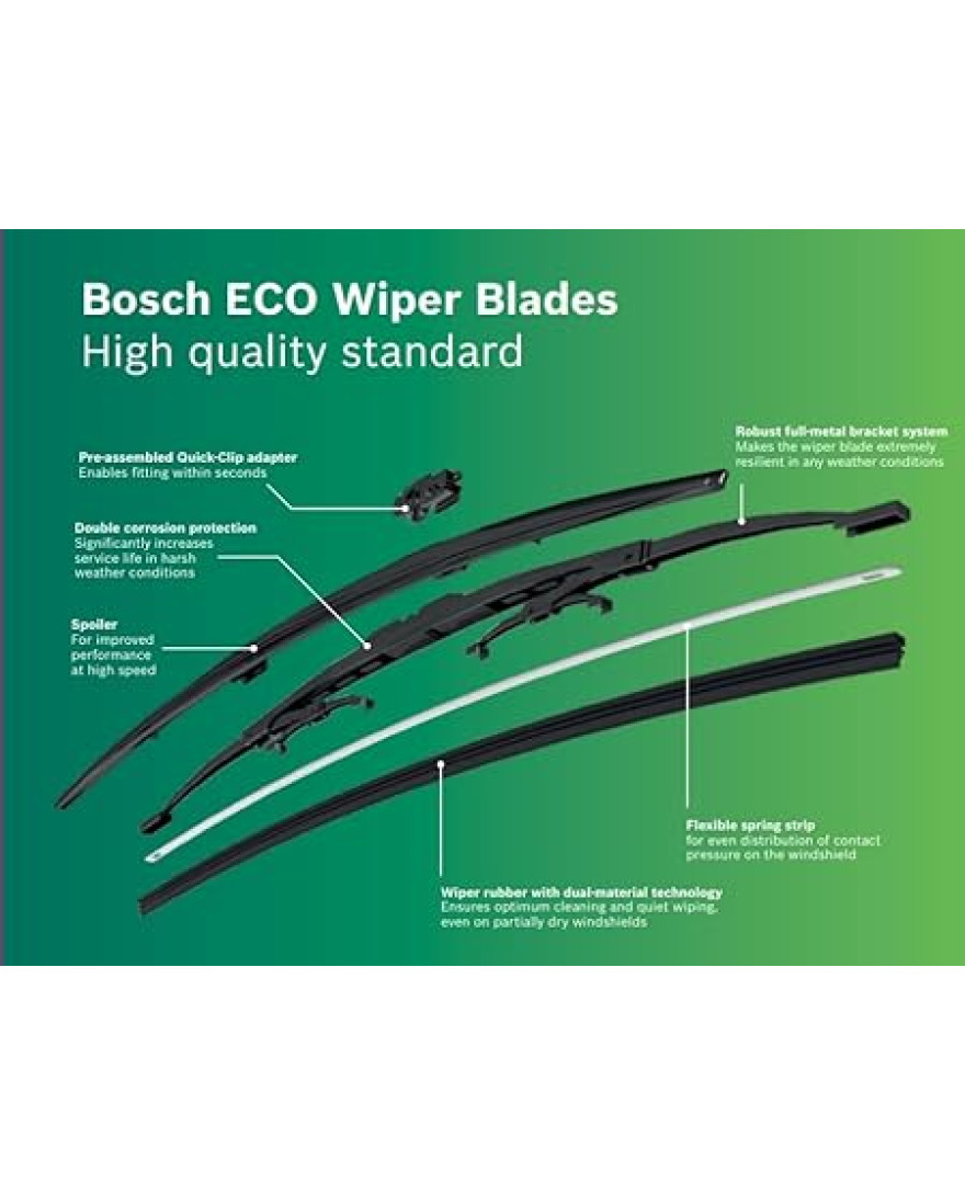 Bosch | ECO | Economical Wiper Blade | Size 18 Inch | 450mm