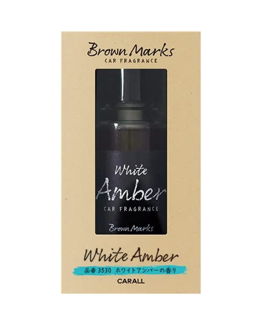 CARALL Brown Marks Liquid White Amber Car Air Freshener | 160ml