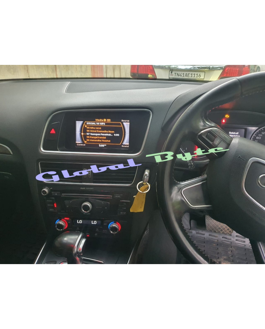 Global Byte Camera Add On Interface in OEM Radio For Audi A4, A5, Q5 cars. | CAM-AU/AT