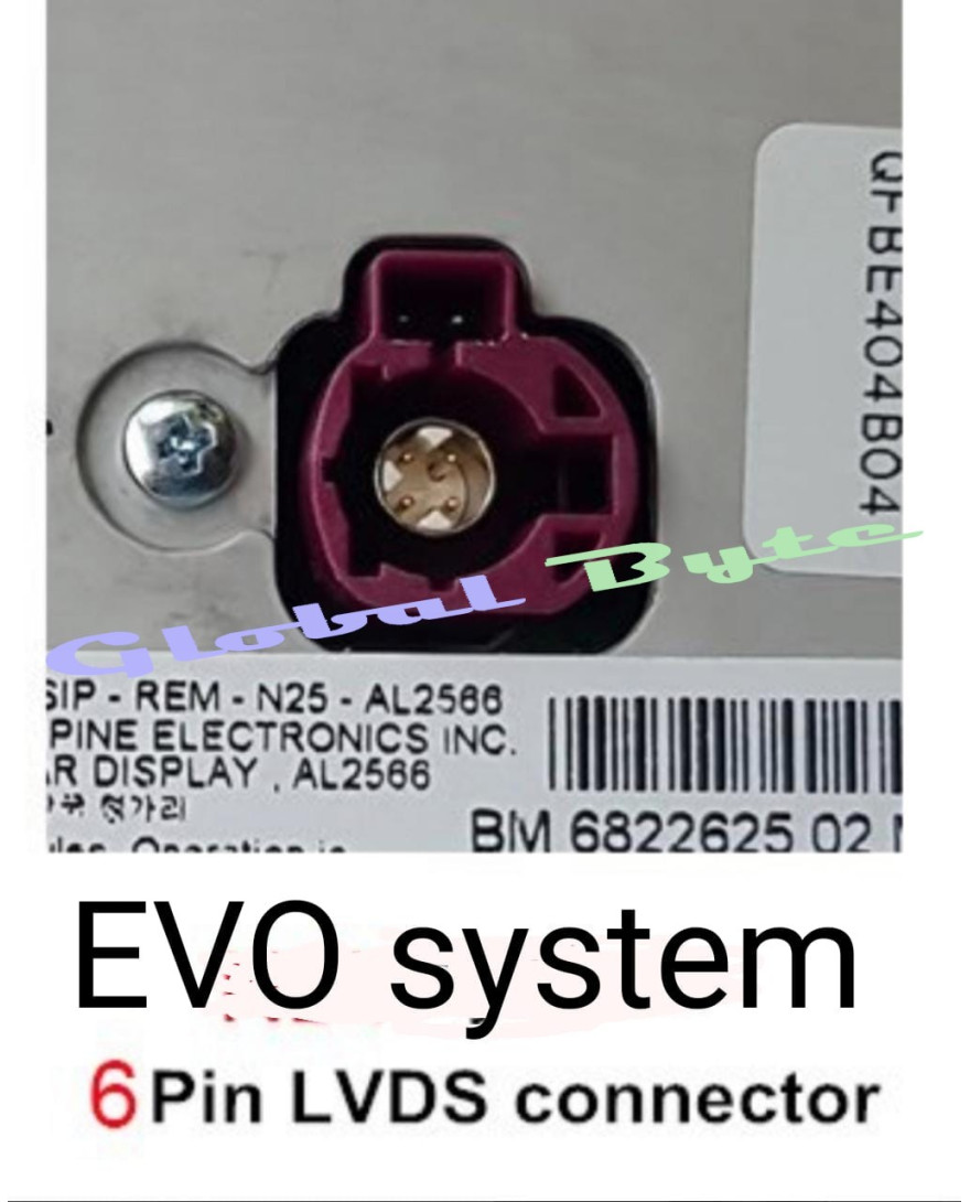 Global Byte BMW X1 New Camera Solution 6 Pin | EVO System 2018+ |Camera Add On Interface in OEM Radio | CAM-BMW/6-18