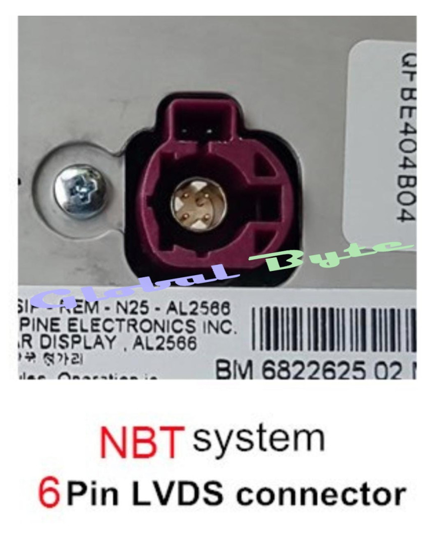 Global Byte BMW X1 New Camera Solution 6 Pin | NBT System 2013-17 | Camera Add On Interface in OEM Radio | CAM-BMW/6