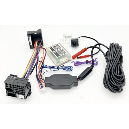 Global Byte Rear View Camera For VW Vento Skoda Rapid (Moving Guideline Camera) (Auto Transmission Car With OE Camera) | CAM-R-VW/VT-GUD