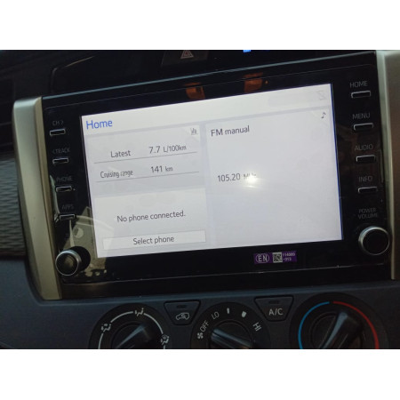 Global Byte Toyota CRYSTA 2020 Rear Camera Solution with Tv Free Interface | CAM/SOL-TO-CYT20/T-LW