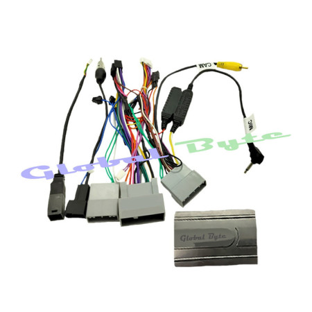 Global Byte Android Harness with OEM MIC, 3 Angle Analog Camera & USB Retention / Activation Suitable For Honda City 2014-15, City 2016 except top Model, City 2017-19, Jazz 2014-19, WRV 2015-21 | CAN/AD-HO/CT-MIC Global Byte Android Harness with OEM MIC, 3 Angle Analog Camera & USB Retention / Activation Suitable For Honda City 2014-15, City 2016 except top Model, City 2017-19, Jazz 2014-19, WRV 2015-21 | CAN/AD-HO/CT-MIC