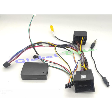 Global Byte Android Canbus with OEM MIC & Camera Retention / Activation Suitable for Tata Harrier & Safari Top Model | Before March 2023 | CAN/AD-TA/HR-AMP-MIC