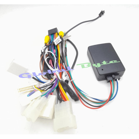 Global Byte Android Canbus with Camera And USB Retention / Activation Suitable For Toyota Innova 2012 to Dec 2019, Fortuner 2013 to Dec 2021, Altis 2014 to Dec 2019, Camry 2015-16, Yaris | 28pin | CAN/AD-TO/NW