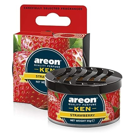 AREON Ken Strawberry Car Air Freshener | 35g | AK01 AREON Ken Strawberry Car Air Freshener | 35g | AK01