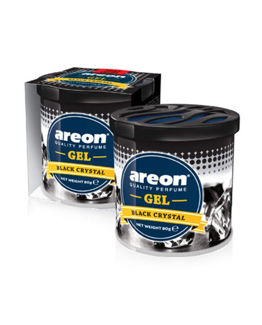 Areon Black Crystal Gel Air Freshener for Car | 80g