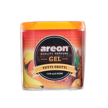 Areon Tutti Frutti Gel Air Freshener for Car | 80g | GCK08 Areon Tutti Frutti Gel Air Freshener for Car | 80g | GCK08