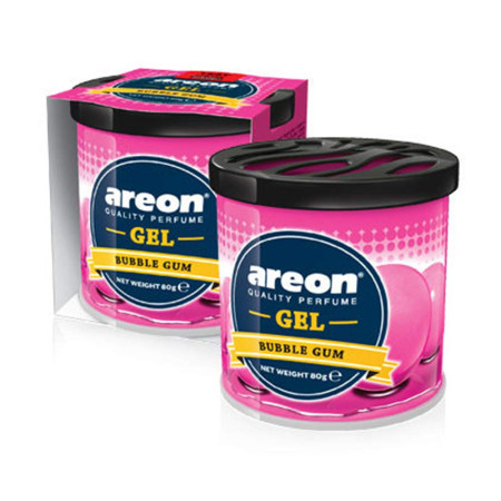 Areon Bubble Gum Gel Air Freshener for Car | 80g | GCK10  Areon Bubble Gum Gel Air Freshener for Car | 80g | GCK10