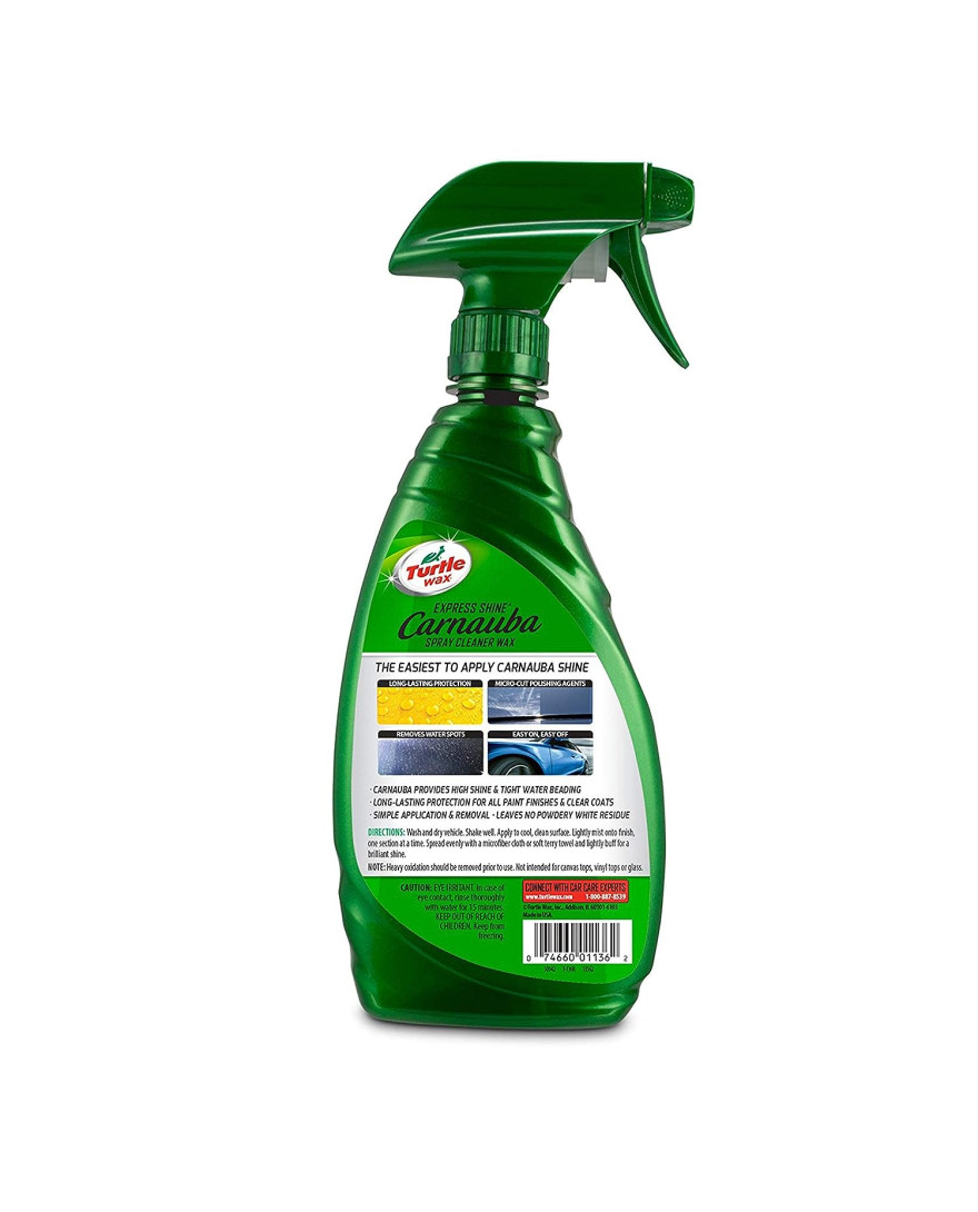 Turtle Wax Express Shine Carnauba Spray Cleaner Wax 473ml