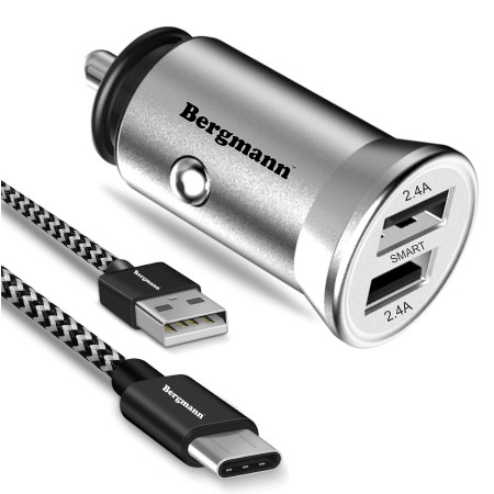 Bergmann CarGenius XF 1 Car Charger 4.8A with Micro-USB Cable