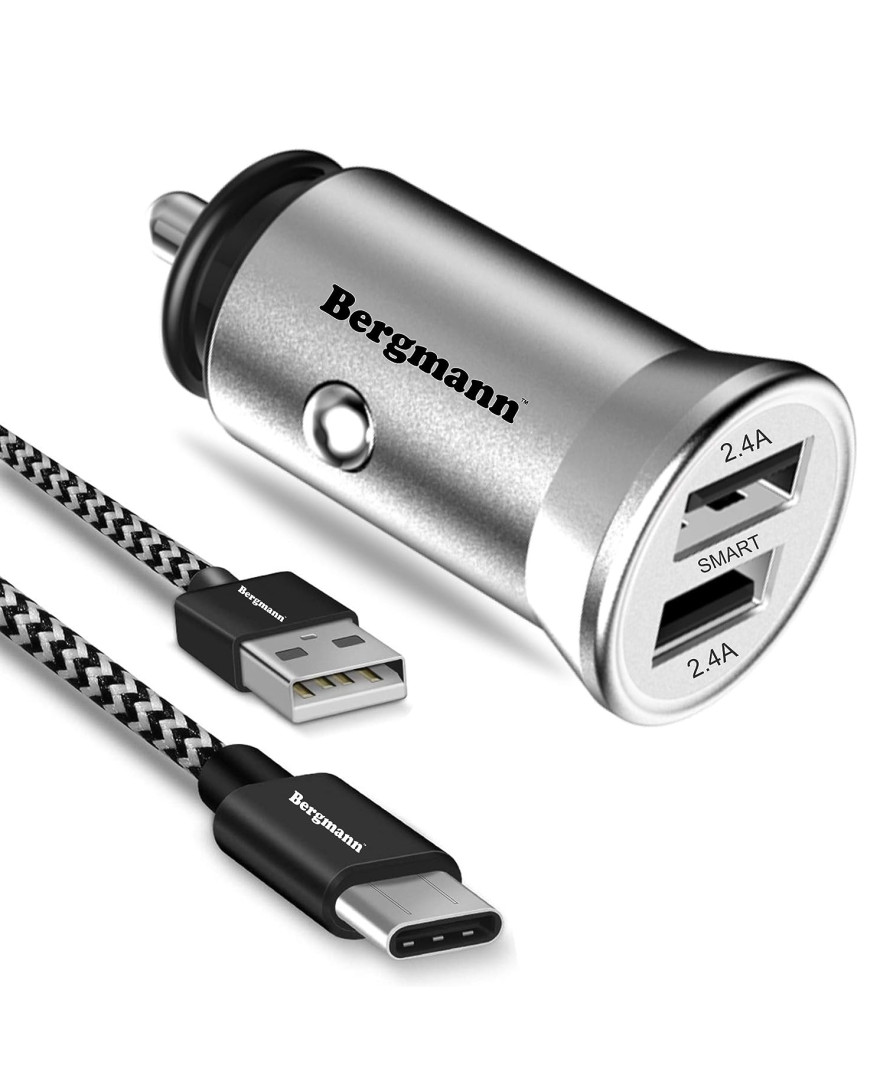 Bergmann CarGenius XF 1 Car Charger 4.8A with Micro-USB Cable
