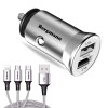 Bergmann CarGenius XF 3 Car Charger 4.8A with 3 in 1 USB Cable