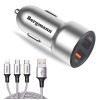 Bergmann CarGenius XXF-3 Car Charger QC3.0 with 3 in 1 USB Cable