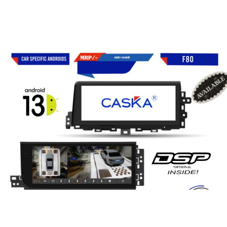 CASKA F80 Car Specific Android Player With Android 13 Suitable to Creta And Kia Seltos | 4+64GB | WiFi 2.4G &5G| Car Radio Player with Carplay Android Auto 12.3inch Car Multimedia Player | 360 Compartible | DSP | OCTA CORE CASKA F80 Car Specific Android Player With Android 13 Suitable to Creta And Kia Seltos | 4+64GB | WiFi 2.4G &5G| Car Radio Player with Carplay Android Auto 12.3inch Car Multimedia Player | 360 Compartible | DSP | OCTA CORE