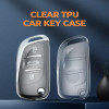 Keycare Clear Transparent TPU Key Cover CL TP 01 | Compitible for Universal Car Keys