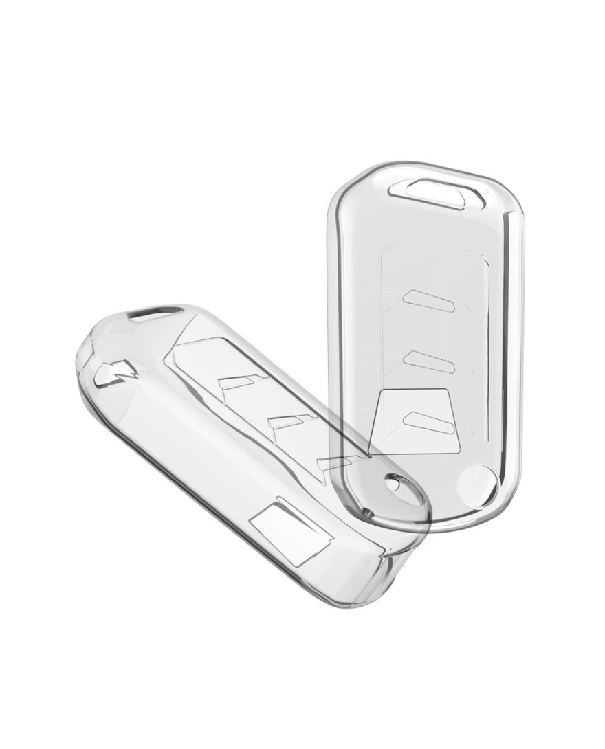 Keycare Clear Transparent TPU Key Cover CL TP 09 | Compatible with Bolero, Marazzo, Scorpio, Thar, XUV300, XUV700r
